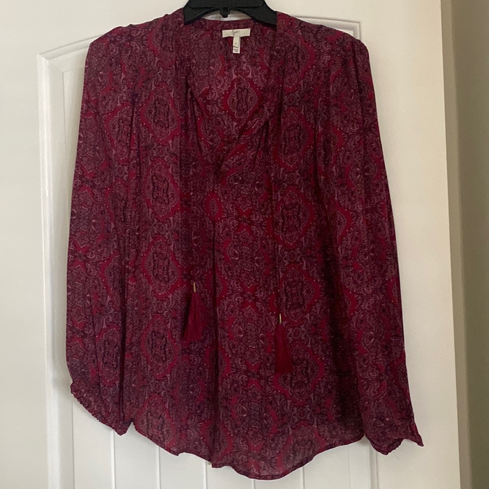 Joie 100% Silk Top Size S